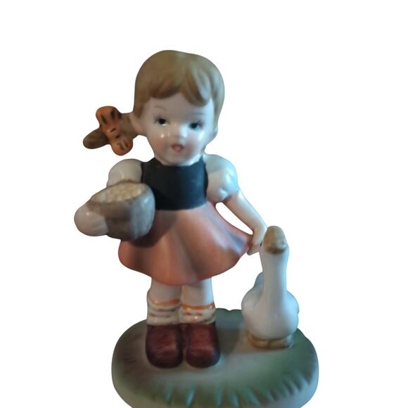 Universal Other - Vintage Flambro Little Girl with Goose Figurine